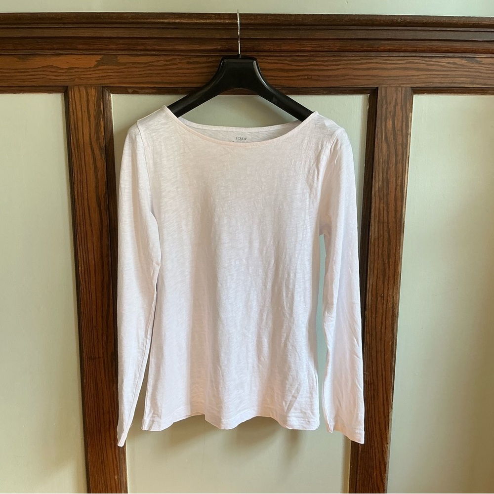 J. Crew Soft White Long Sleeve Tee